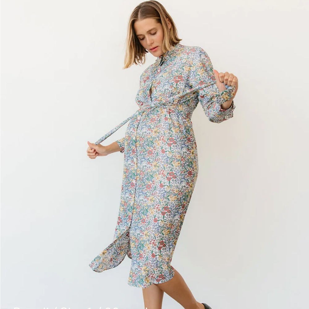 Storq-easy shirt dress (floral) size7 (3X)